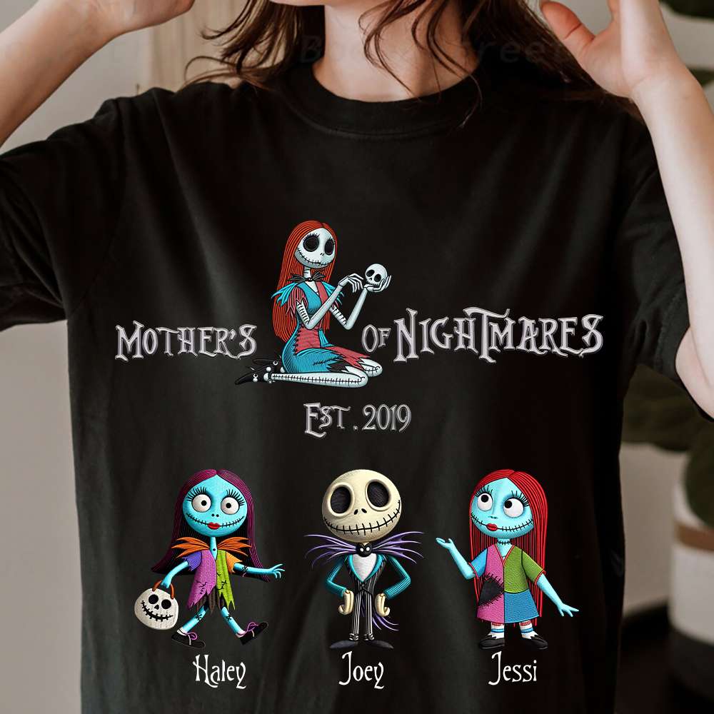 “Spooktacular Style for Super Moms” - Spooky Mom Shirt - Personalized Gift for Mom, Grandma & More Shirts PopCulturePrints
