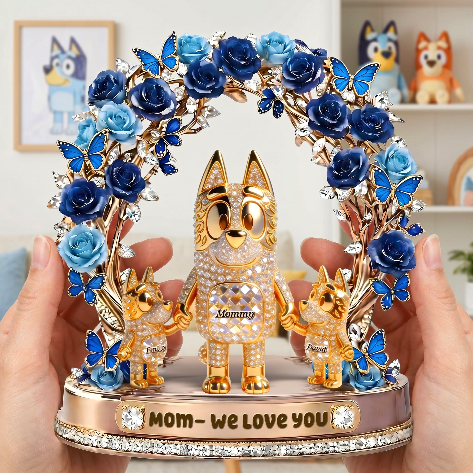 Mom, We Love You - Personalized Acrylic Plaque Gift for Mom, Grandma & More Shaped Plaques PopCulturePrints