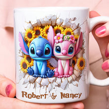 Load image into Gallery viewer, Love Blossoms: Personalized Couple Coffee Mug - Custom Gift for Friends, Anniversary, &amp; Special Occasions Coffee Mug PopCulturePrints
