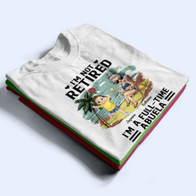 Load image into Gallery viewer, I&#39;m a Full-Time Grandma - Personalized Beach View T-Shirt T-shirt PopCulturePrints
