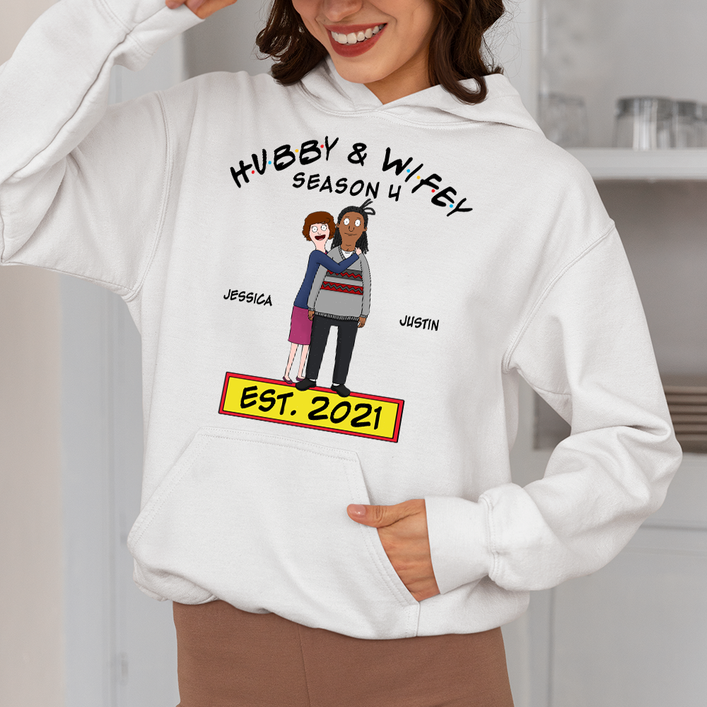 Personalized Husband & Wife Sweatshirt - Unique Anniversary & Valentine's Day Gifts Shirts PopCulturePrints