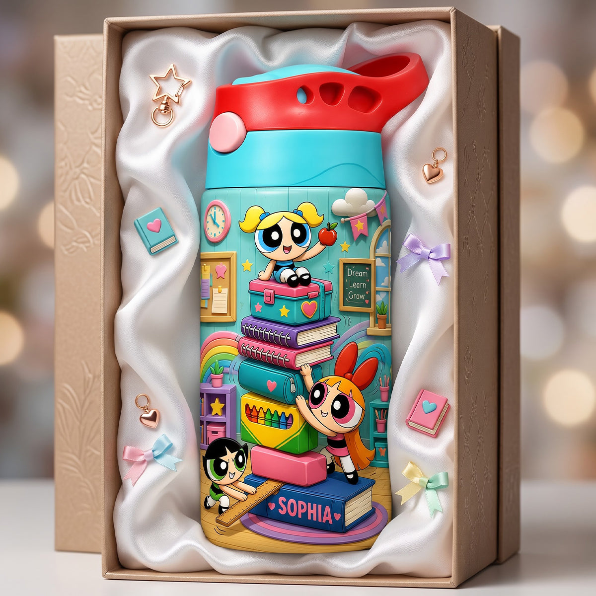 Dream, Learn, Grow - Personalized Kid Tumbler for Back to School
