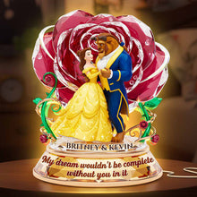 Load image into Gallery viewer, My Dream Wouldn't Be Complete Without You - Romantic Couple Acrylic Light Box - Personalized Gift for Couples Light Box PopCulturePrints
