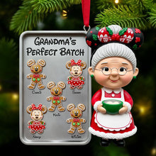 Load image into Gallery viewer, “Grandma’s Perfect Batch” – Personalized Christmas Ornament for Grandma Ornament PopCulturePrints
