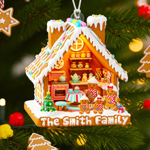 Load image into Gallery viewer, &quot;Celebrate Family Traditions with a Touch of Sweetness&quot; - Gingerbread Family Christmas Ornament - Personalized Gift for Families, Friends, and Loved Ones Ornament PopCulturePrints
