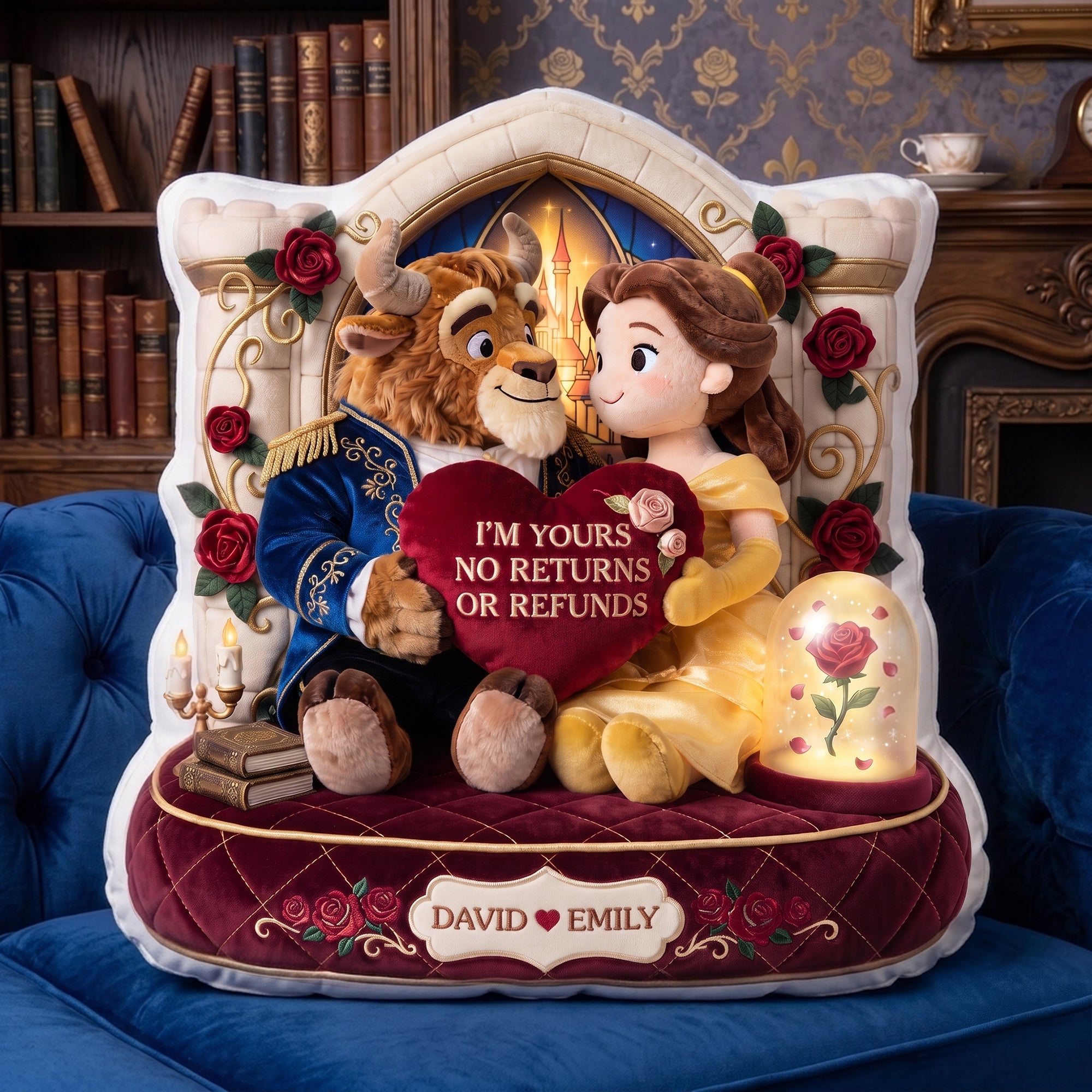 I'm Yours, No Returns Or Refunds - Custom Shaped Pillow for Couples
