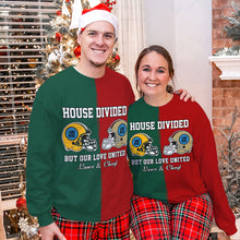 Load image into Gallery viewer, House Divided Football Couple Shirts | Personalized Valentine&#39;s Day Gifts AOP Products PopCulturePrints
