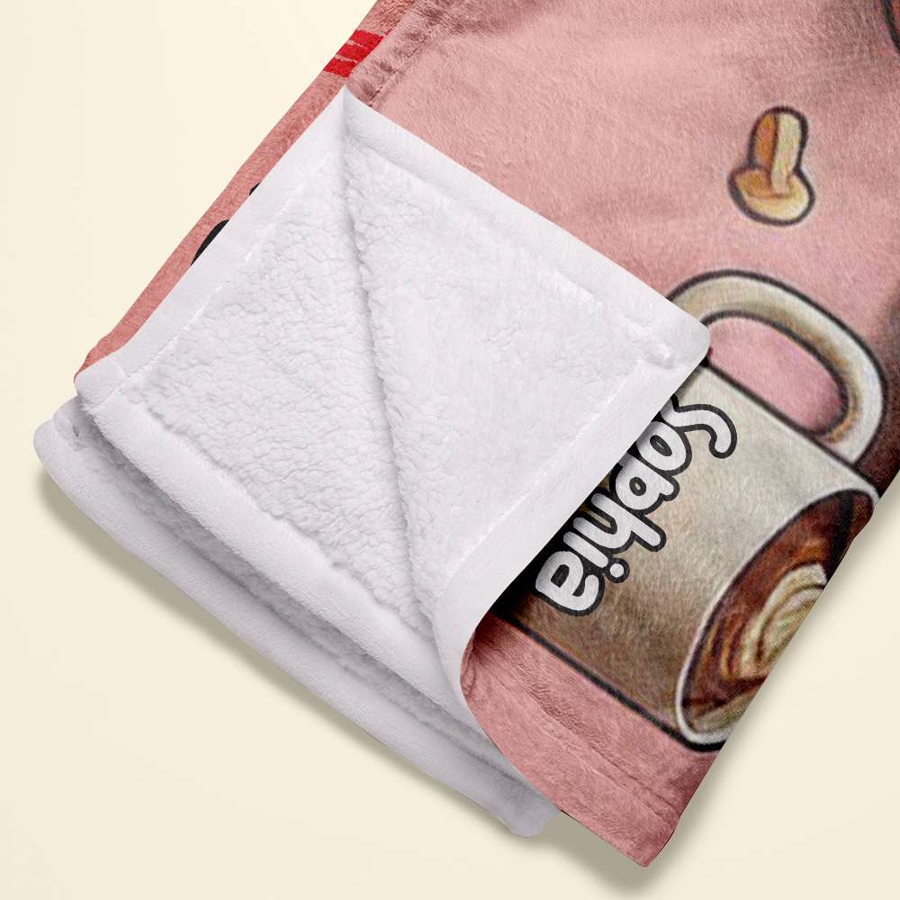 Personalized Valentine's Day Gifts - Valentine's Couple Blanket - Custom Names Blanket PopCulturePrints