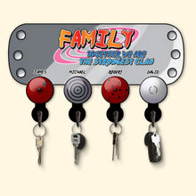 Load image into Gallery viewer, Personalized Family Key Hanger - Strongest Clan Design Wood Sign PopCulturePrints

