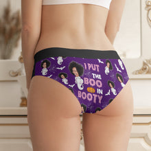 Load image into Gallery viewer, Custom Halloween Women&#39;s Briefs - Boo In Booty Design
