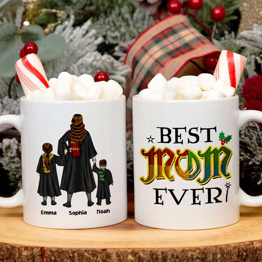 Personalized Magic Family Christmas Mug - Best Mom Ever Coffee Mug PopCulturePrints