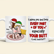Load image into Gallery viewer, Personalized Christmas Coffee Mugs for Couples - Funny Holiday Gift Coffee Mug PopCulturePrints
