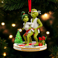 Load image into Gallery viewer, Kicking Butts Together - Personalized Karate Couple Acrylic Ornament for Fun-Loving Couples Ornament PopCulturePrints
