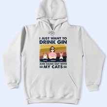 Load image into Gallery viewer, I Just Want to Drink Bourbon &amp; Hang Out with My Dogs - Personalized T-Shirt for Dog Lovers T-shirt PopCulturePrints
