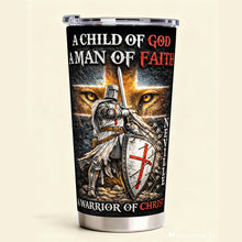 Load image into Gallery viewer, A Warrior Of Christ - Personalized Tumbler for Faithful Believers
