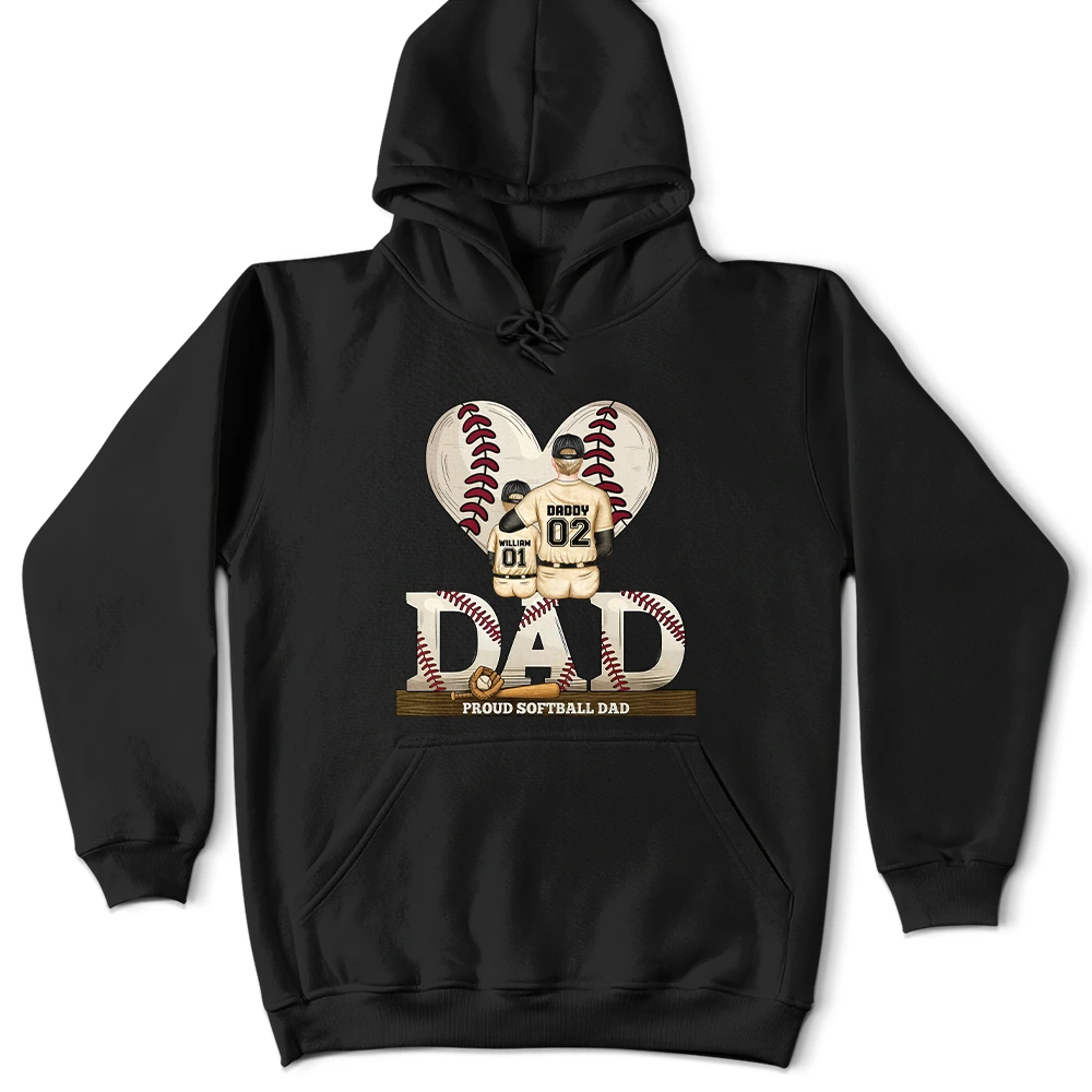 “Best Baseball Dad Ever” - Personalized T-Shirt for Dads, Grandpas & Baseball Lovers T-shirt PopCulturePrints