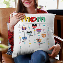 Load image into Gallery viewer, Personalized Mom Gift Pillow with Custom Names - Perfect for Mother&#39;s Day Pillow PopCulturePrints

