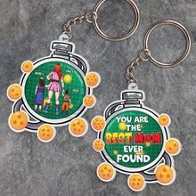 Load image into Gallery viewer, Custom Anime-Inspired Mom Keychain - Dragon Design Keychains PopCulturePrints
