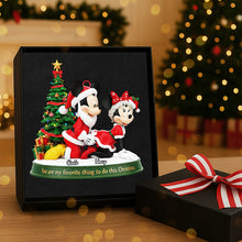Load image into Gallery viewer, You Are My Favorite Thing to Do This Christmas - Naughty Claus Couple Ornament - Personalized Gift for Couples, Friends, and Christmas Lovers Ornament PopCulturePrints
