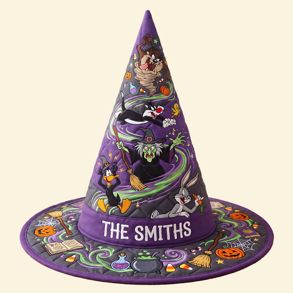 Spooky Quilted Witch Hat - Personalized Gifts For Halloween 02hatn140826 Quilted Witch Hat PopCulturePrints