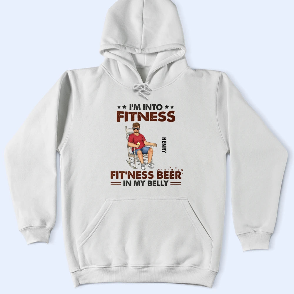 I'm Into Fitness - Personalized T-Shirt for Beer Lovers T-shirt PopCulturePrints