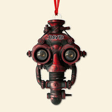 Load image into Gallery viewer, Personalized Scuba Diving Ornament - Custom Name Facemask Design Ornament PopCulturePrints
