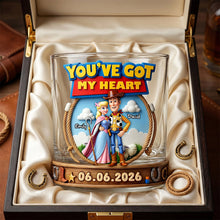 Load image into Gallery viewer, You've Got My Heart - Personalized Love Couple Drinking Glass
