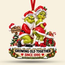 Load image into Gallery viewer, Growing Old Together Christmas Acrylic Ornament - Personalized Gift for Couples

