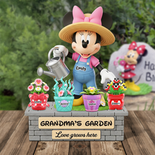 Load image into Gallery viewer, Grandma&#39;s Garden Acrylic Plaque - Personalized Gift for Grandma&#39;s Memorable Moments Shaped Plaques PopCulturePrints
