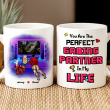 Load image into Gallery viewer, Perfect Gaming Partner Personalized Mug for Couples Coffee Mug PopCulturePrints
