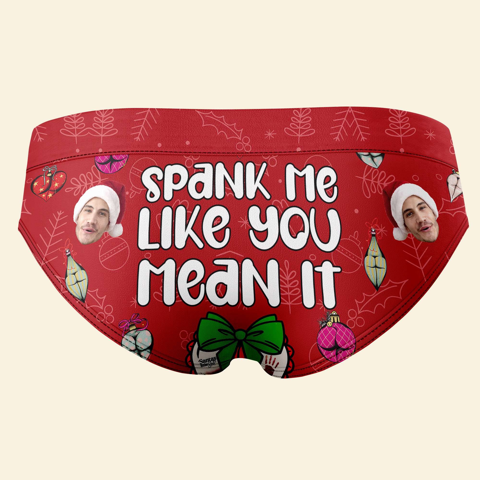 Custom Christmas Photo Boxer Briefs for Women Boxer Briefs PopCulturePrints