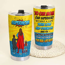 Load image into Gallery viewer, Supermom Personalized Tumbler - Custom Gift for Mom Tumbler Cup PopCulturePrints

