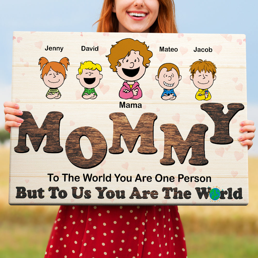 Personalized Mommy Canvas - Heartfelt Family Gift Poster & Canvas PopCulturePrints