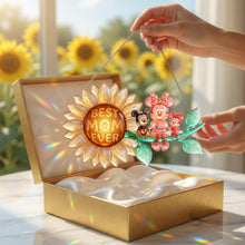 Load image into Gallery viewer, "A Shimmering Tribute to Love - Best Mom Ever Acrylic Suncatcher Ornament - Personalized Gift for Mom, Grandma, and Beloved Ones" Ornament PopCulturePrints
