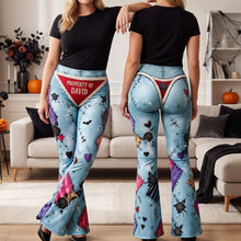 Load image into Gallery viewer, Gothic Stitched Flare Leggings - Personalized Gifts For Her 03tydh070926 Shorts and Pants PopCulturePrints
