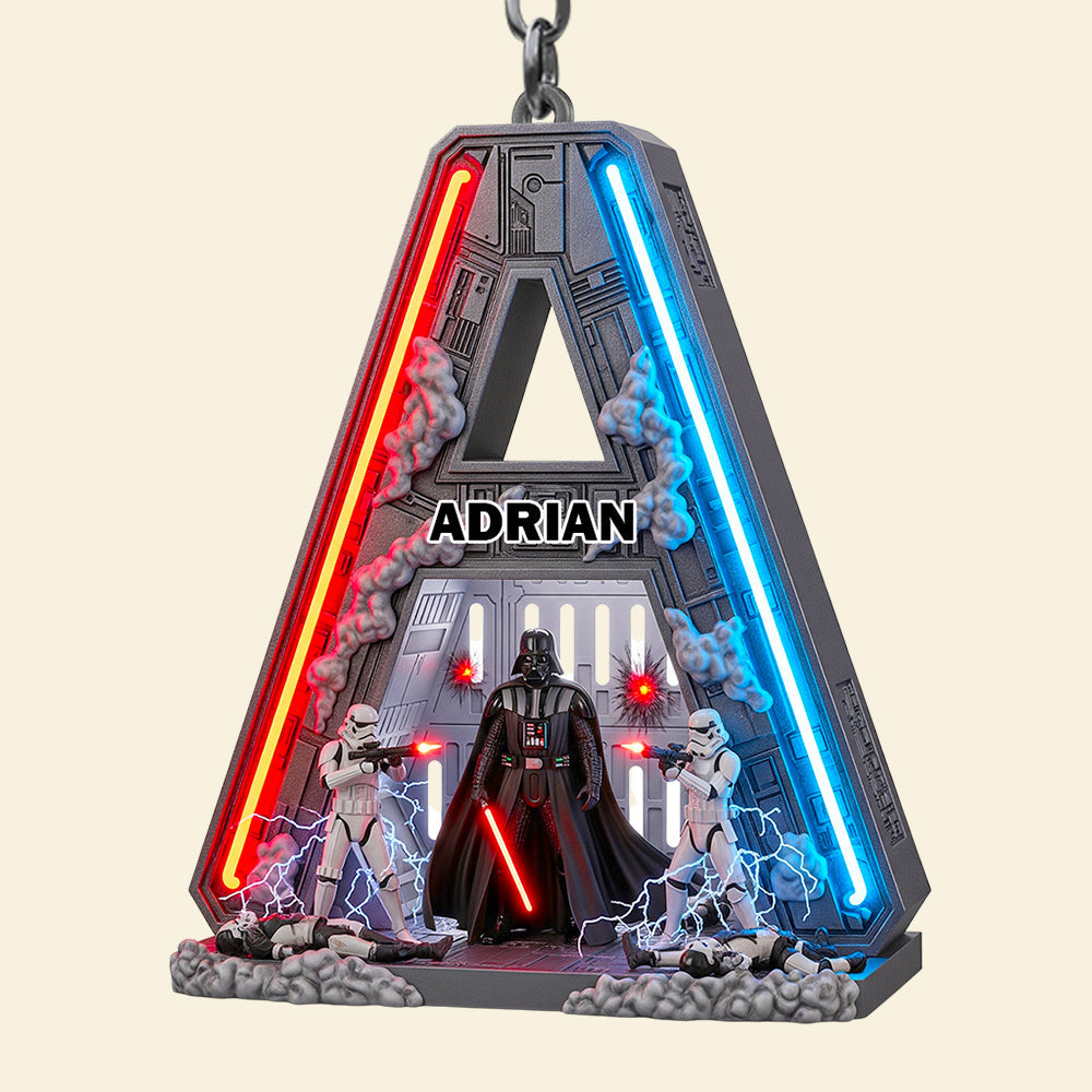 Unleash Your Inner Galaxy: Personalized Galaxy Alphabet Keychain - Custom Gift for Fans of All Ages Keychains PopCulturePrints