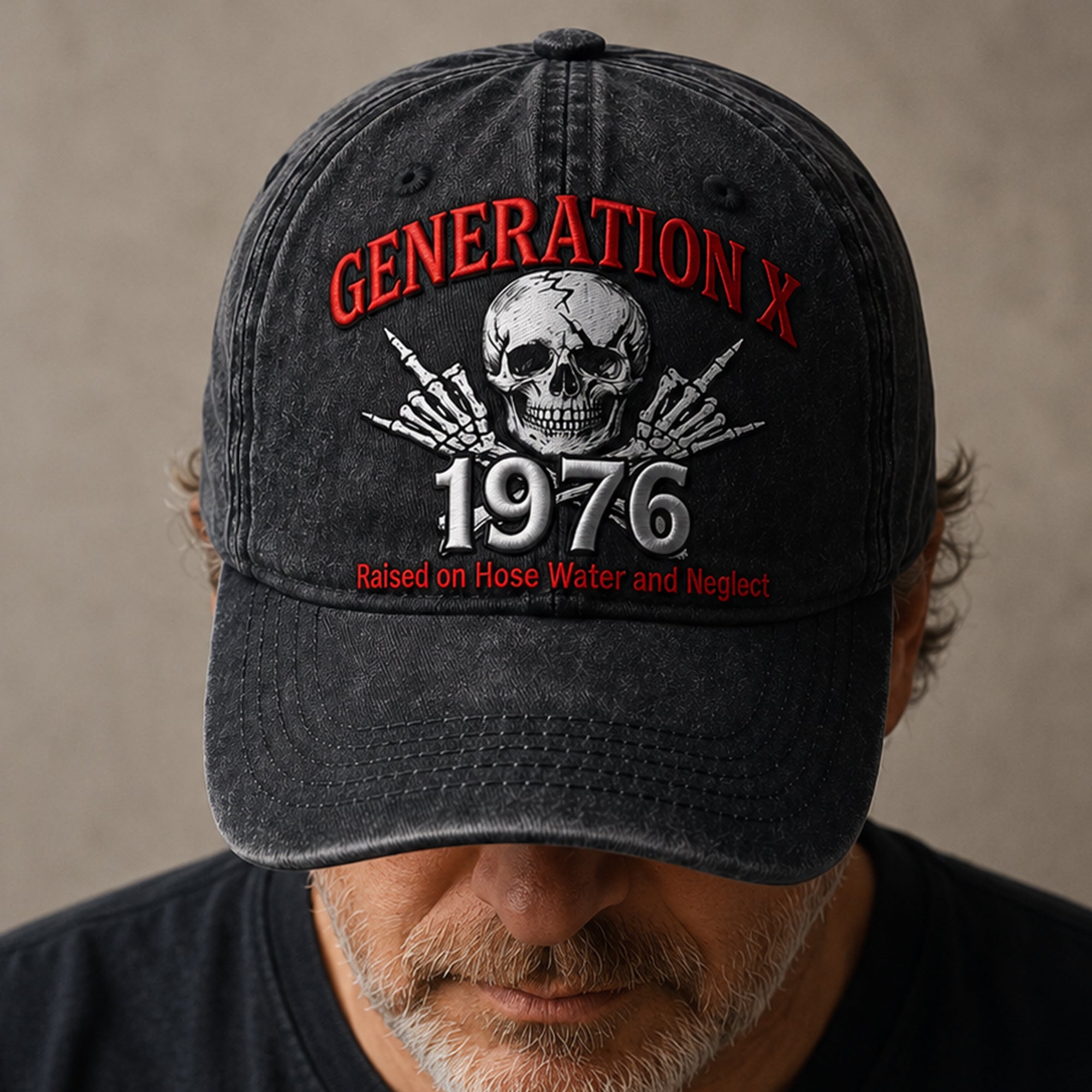 "Embrace Your Generation" - Vintage Generation X Personalized Classic Cap - Custom Gift for Friends, Family, and Nostalgia Lovers