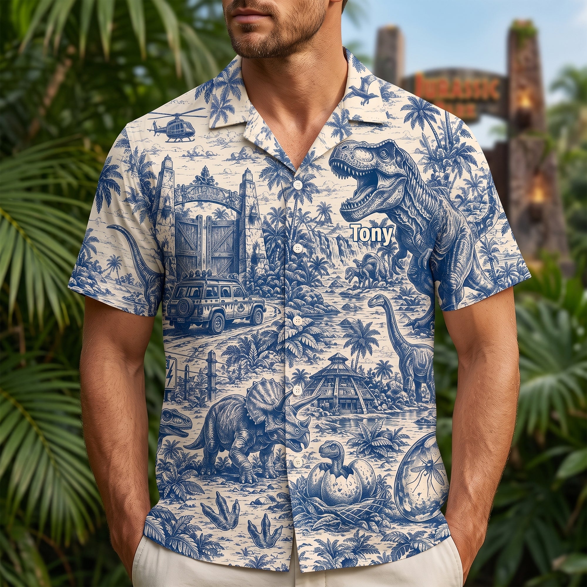 “Adventure Awaits in the Prehistoric World!” - Personalized Hawaiian Shirt, Perfect Gift for Dinosaurs Lovers