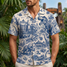 Load image into Gallery viewer, “Adventure Awaits in the Prehistoric World!” - Personalized Hawaiian Shirt, Perfect Gift for Dinosaurs Lovers
