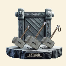 Load image into Gallery viewer, Father Like A Dad Only Mightier - Personalized Acrylic Plaque Gift for Dads Shaped Plaques PopCulturePrints
