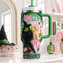 Load image into Gallery viewer, Defy Gravity with Wicked! - Magical Tumbler With Handle, Personalized Gift for Friends
