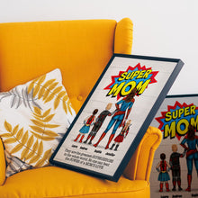 Load image into Gallery viewer, Custom Super Mom Canvas Print - Personalized Family Heroes Poster &amp; Canvas PopCulturePrints
