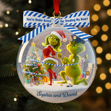 Load image into Gallery viewer, Christmas Love Under Arrest - Personalized Couple Ornament Ornament PopCulturePrints

