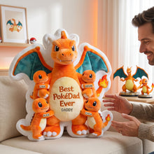 Load image into Gallery viewer, “Best PokeDad Ever” - Custom Shape Pillow - Perfect Personalized Gift for Dads, Grandpas, and More Pillow PopCulturePrints
