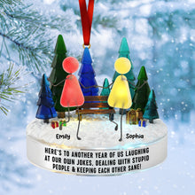 Load image into Gallery viewer, Sea Glass Friendship Ornament | Personalized Christmas Gifts for Besties Ornament PopCulturePrints
