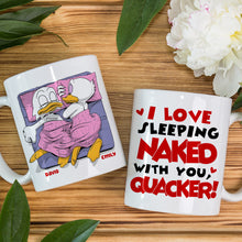 Load image into Gallery viewer, Custom Quirky Couple Mug Set - Cozy Ducks Design | Valentine&#39;s Day Gifts Coffee Mug PopCulturePrints
