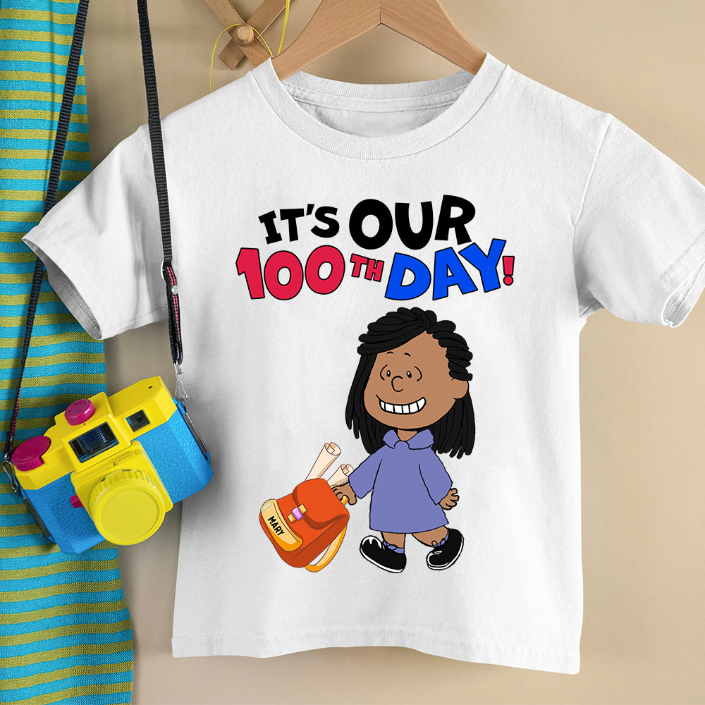 Personalized 100th Day Celebration Shirt for Kids Shirts PopCulturePrints