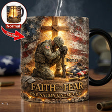 Load image into Gallery viewer, Faith Over Fear Magic Coffee Mug - Personalized Gifts for Veterans Coffee Mug PopCulturePrints
