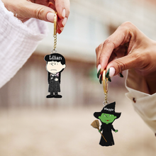Load image into Gallery viewer, Personalized Horror-Themed Keychain for Fans Keychains PopCulturePrints
