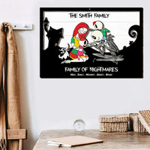 Load image into Gallery viewer, Personalized Horror Family Wood Sign Wood Sign PopCulturePrints
